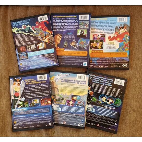 Lot Of 6 Justice League Collection Dvds - Picture 2 of 2